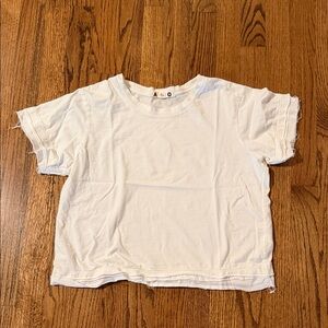 AMO White Short Sleeve Tee